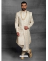 Off White Exclusive Readymade Designer Indowestern Sherwani