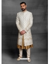 Off White Exclusive Readymade Designer Indowestern Sherwani