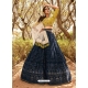 Navy Blue Readymade Designer Wedding Wear Lehenga Choli