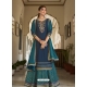 Dark Blue Readymade Designer Heavy Rayon Lehenga Suit