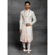 White Exclusive Readymade Designer Indowestern Sherwani