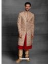 Beige Exclusive Readymade Designer Indowestern Sherwani