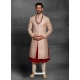 Light Beige Exclusive Readymade Designer Indowestern Sherwani