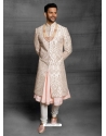 Baby Pink Exclusive Readymade Designer Indowestern Sherwani