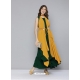 Yellow Designer Party Wear Georgette Gown Style Kurti