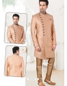 Beige Exclusive Readymade Designer Indowestern Sherwani