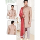 Light Beige Exclusive Readymade Designer Indowestern Sherwani