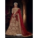 Maroon Designer Bridal Wear Lehenga Choli