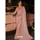 Baby Pink Designer Wedding Wear Fancy Silk Sari