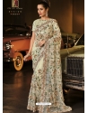 Olive Green Designer Wedding Wear Fancy Silk Sari