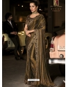 Copper Designer Wedding Wear Fancy Silk Sari