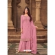 Pink Designer Festive Wear Heavy Georgette Palazzo Suit