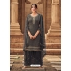 Dark Grey Designer Festive Wear Heavy Georgette Palazzo Suit