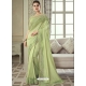 Green Designer Wedding Wear Shadow Silk Sari