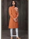 Orange Exclusive Readymade Designer Indowestern Sherwani