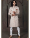 Off White Exclusive Readymade Designer Indowestern Sherwani