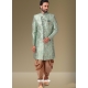 Aqua Mint Exclusive Readymade Designer Indowestern Sherwani