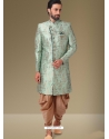 Aqua Mint Exclusive Readymade Designer Indowestern Sherwani