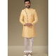 Light Yellow Exclusive Readymade Designer Indowestern Sherwani