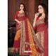 Multi Colour Designer Wedding Wear Georgette Sari