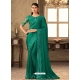 Aqua Mint Designer Wedding Wear Sari