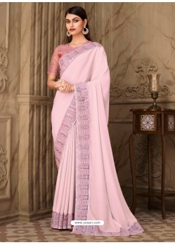 Mauve Designer Wedding Wear Sari