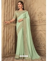 Sea Green Designer Wedding Wear Sari