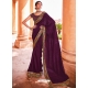 Purple Designer Wedding Wear Sari