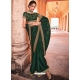 Dark Green Designer Wedding Wear Sari