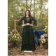 Dark Green Readymade Designer Faux Georgette Palazzo Suit