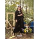 Black Readymade Designer Faux Georgette Palazzo Suit