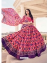 Hot Pink Designer Wedding Wear Heavy Lehenga Choli