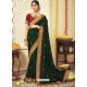 Dark Green Designer Silk Wedding Wear Sari