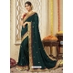 Teal Designer Silk Wedding Wear Sari