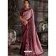 Pink Designer Pure Shaded Crepe Wedding Wear Sari