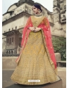 Yellow Designer Bridal Wear Lehenga Choli
