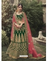 Forest Green Designer Bridal Wear Lehenga Choli