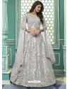 Light Grey Designer Wedding Wear Lehenga Choli