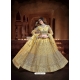 Light Yellow Designer Wedding Wear Lehenga Choli