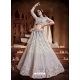 Light Grey Designer Wedding Wear Lehenga Choli