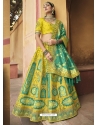 Yellow Designer Wedding Wear Lehenga Choli