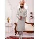 Light Grey Exclusive Readymade Designer Indowestern Sherwani