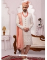 White Exclusive Readymade Designer Indowestern Sherwani