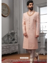 Baby Pink Exclusive Readymade Designer Indowestern Sherwani