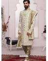 Olive Green Exclusive Readymade Designer Indowestern Sherwani