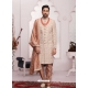 Light Orange Exclusive Readymade Designer Indowestern Sherwani