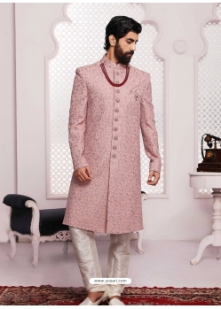 Dusty Pink Exclusive Readymade Designer Indowestern Sherwani