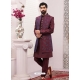 Maroon Exclusive Readymade Designer Indowestern Sherwani