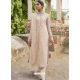 Light Beige Designer Faux Georgette Palazzo Suit