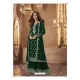 Dark Green Designer Party Wear Faux Georgette Palazzo Salwar Suit